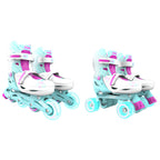 Role 2 in 1 Neon Combo Skates Reglabile 34-37 Teal Pink