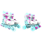 Role 2 în 1 Neon Combo Skates, 34-37, Teal Pink - imagine 3