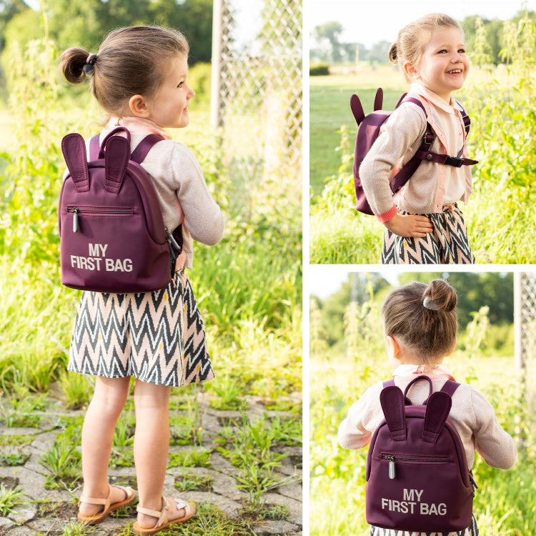 Rucsac pentru copii Childhome My First Bag Visiniu