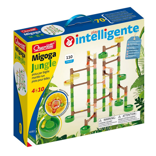 Quercetti Migoga Jungle Marble Run Super - Pistă pentru Bile 92 Piese