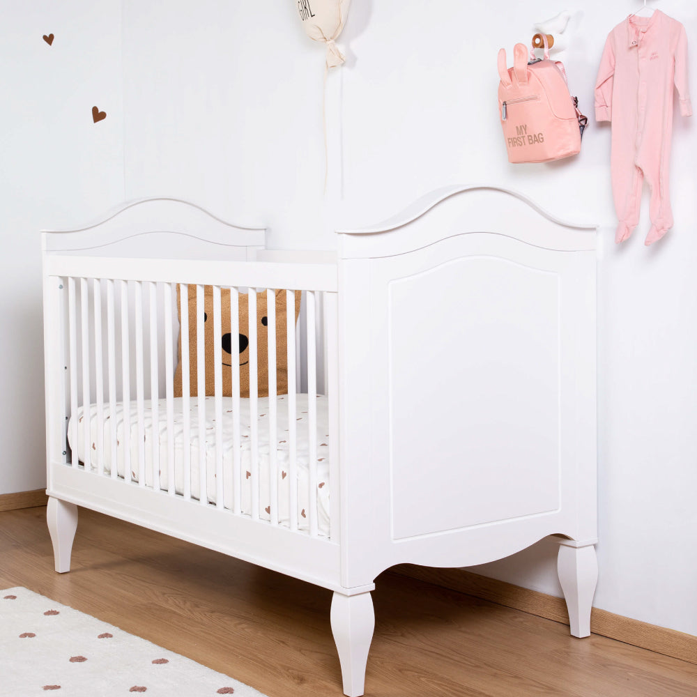 Patut Childhome Romantic White 70x140 cm, MDF Pin Alb