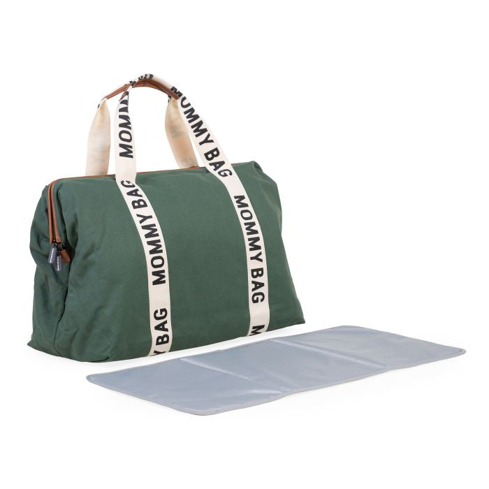 Geanta de infasat Childhome Mommy Bag Signature Verde