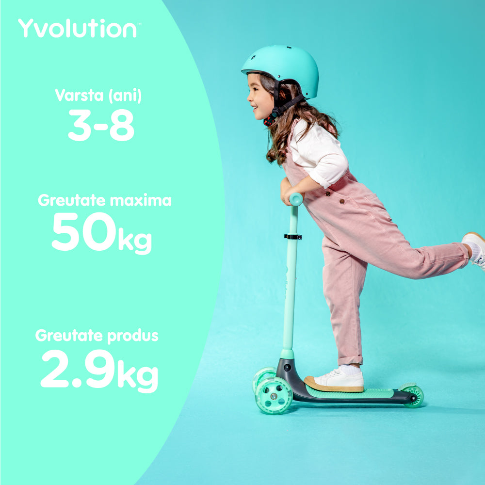 Trotineta cu 3 roti Yvolution Y Glider Kiwi Green