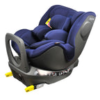 Scaun auto Avova Sperber-Fix i-Size Atlantic Blue – vedere din unghi lateral cu bară de protecție
