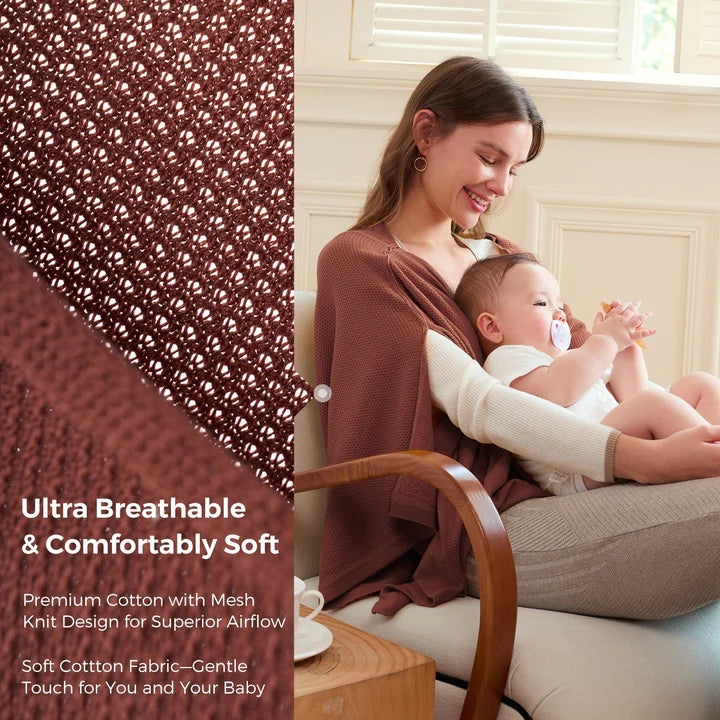 Husa pentru alăptare Momcozy – Protecție pentru intimitate în timpul alăptării, material moale și respirabil, utilizare multifuncțională, portabilă, cu săculeț pentru spălare inclus