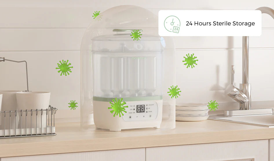 Sterilizator si uscator de biberoane Momcozy 8 in 1