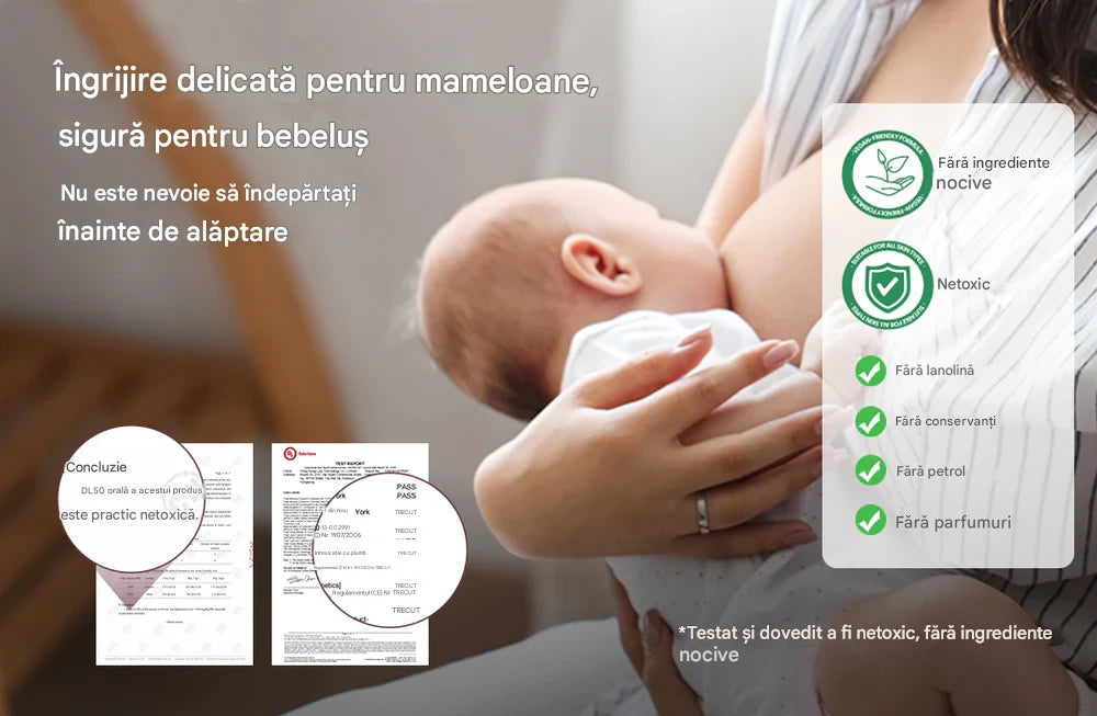 Crema mameloane Momcozy ComfortNip cu aplicator ceramic