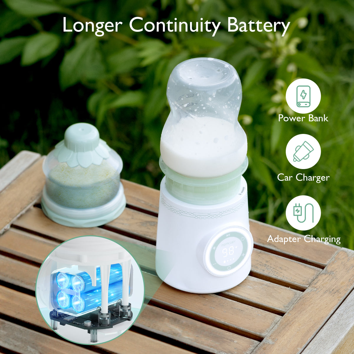 Incalzitor portabil de biberoane Momcozy Wireless cu acumulator