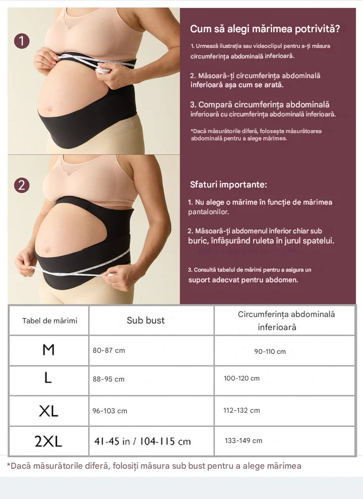 Centura Abdominala Gravide Momcozy BumpEase Sustinere 3D Aprobata FDA