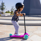 Trotineta cu 3 roti Neon Bolt cu roti LED si Lean-to-steer