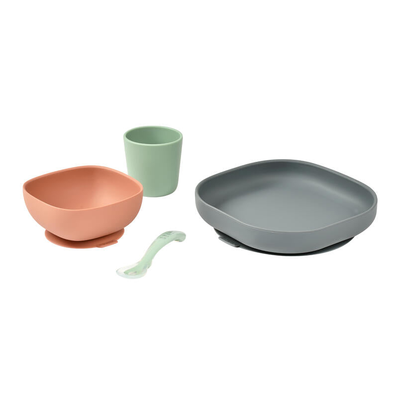 Set diversificare din silicon Beaba 4 piese