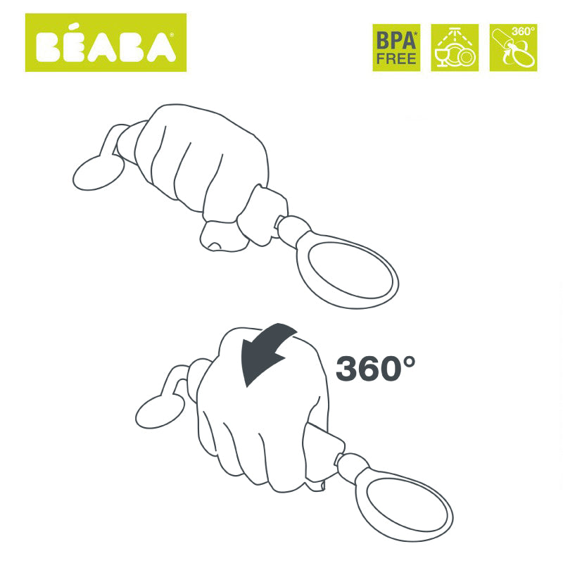 Lingurita rotativa 360 Beaba Airy Green