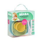 Set de masa din silicon Beaba 4 piese cu ventuza
