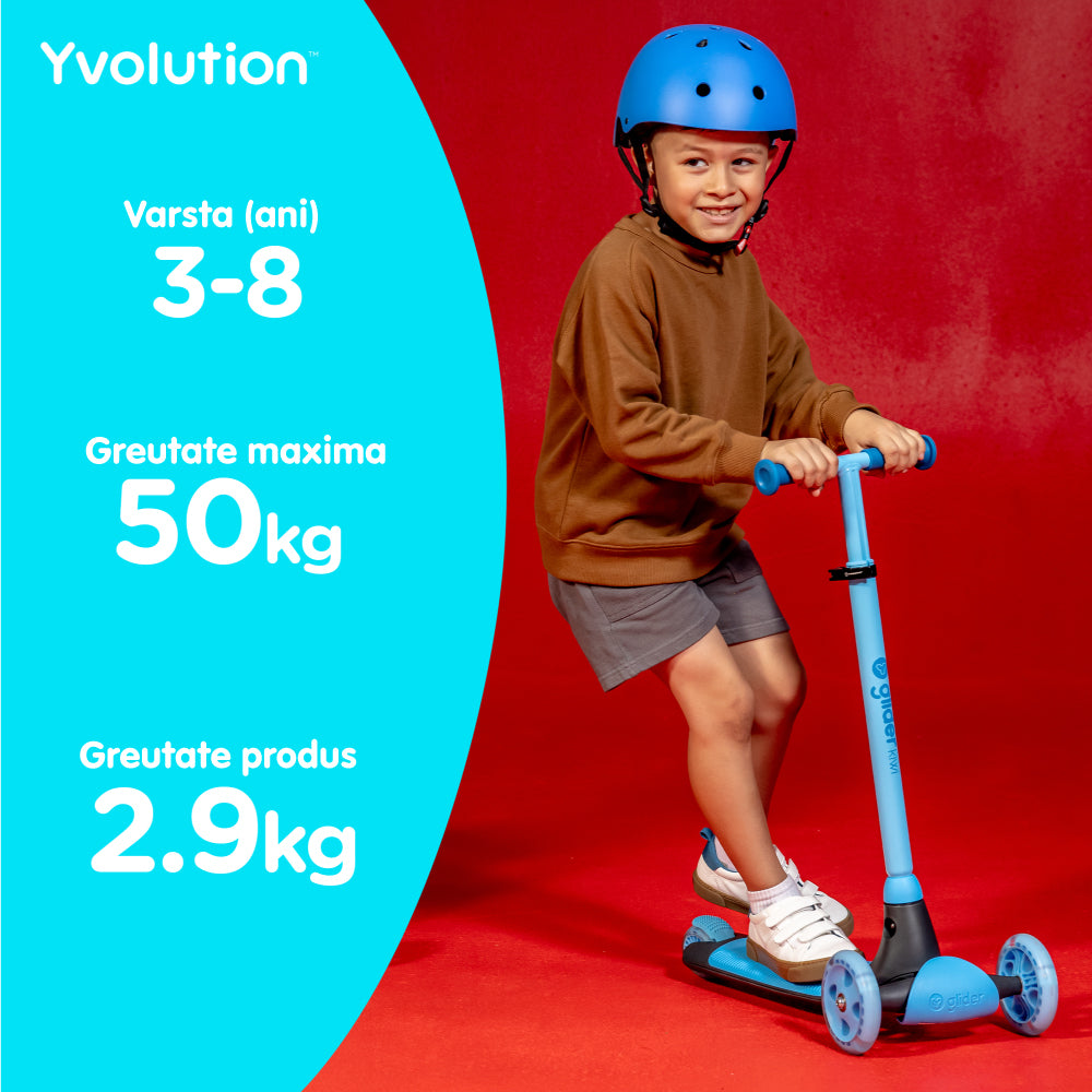 Trotineta cu 3 roti Yvolution Y Glider Kiwi Blue