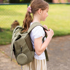 Ghiozdan Childhome My School Bag, kaki