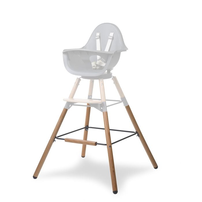 Set picioare cu suport pentru scaun de masa Childhome Evolu Natural Antracit