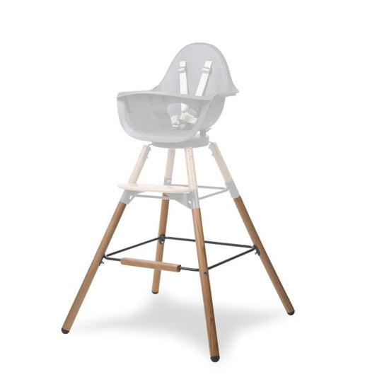 Set picioare cu suport pentru scaun de masa Childhome Evolu Natural Antracit