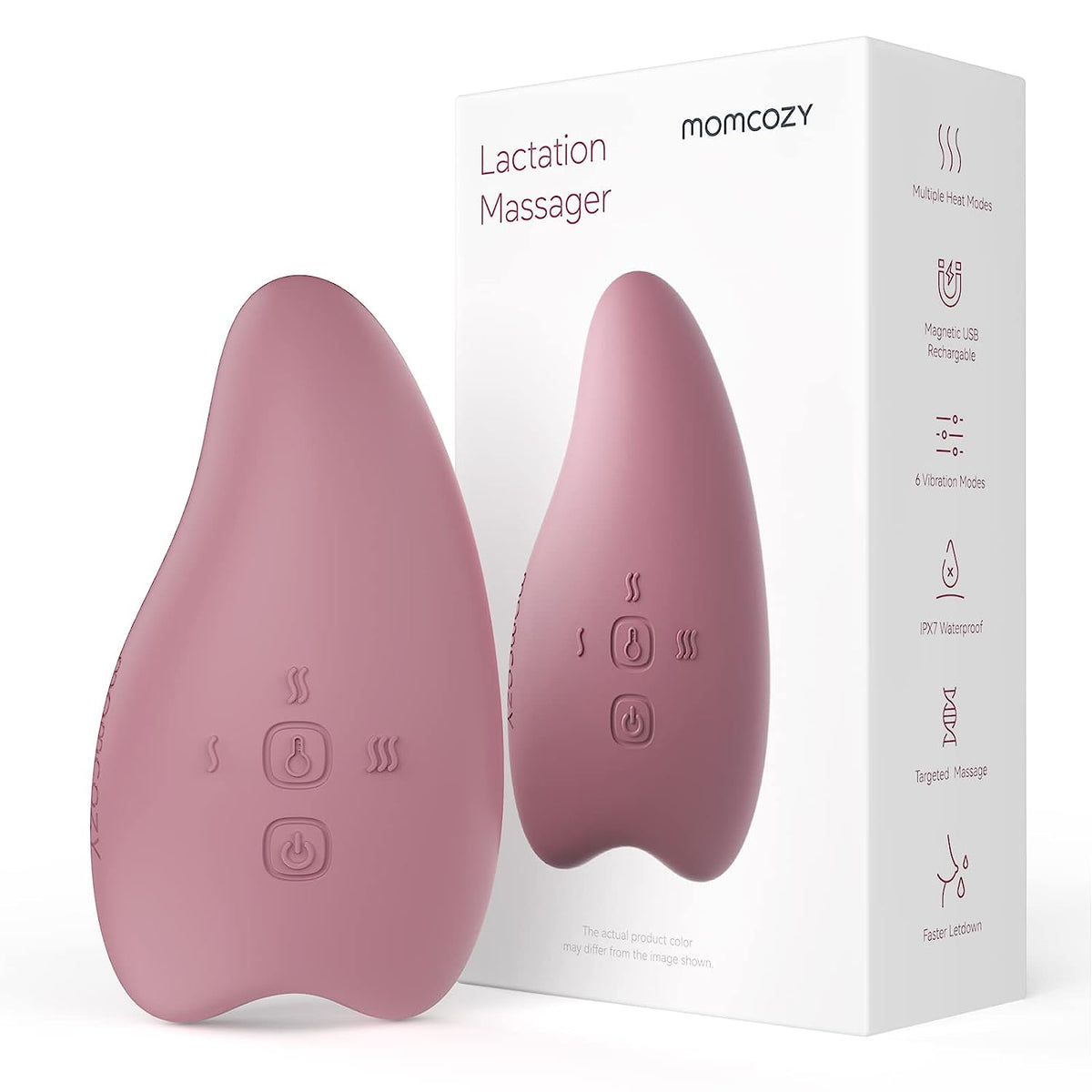 Aparat Masaj pentru Lactație cu 2 functii Vibrare si control al caldurii - Momcozy 2 in 1