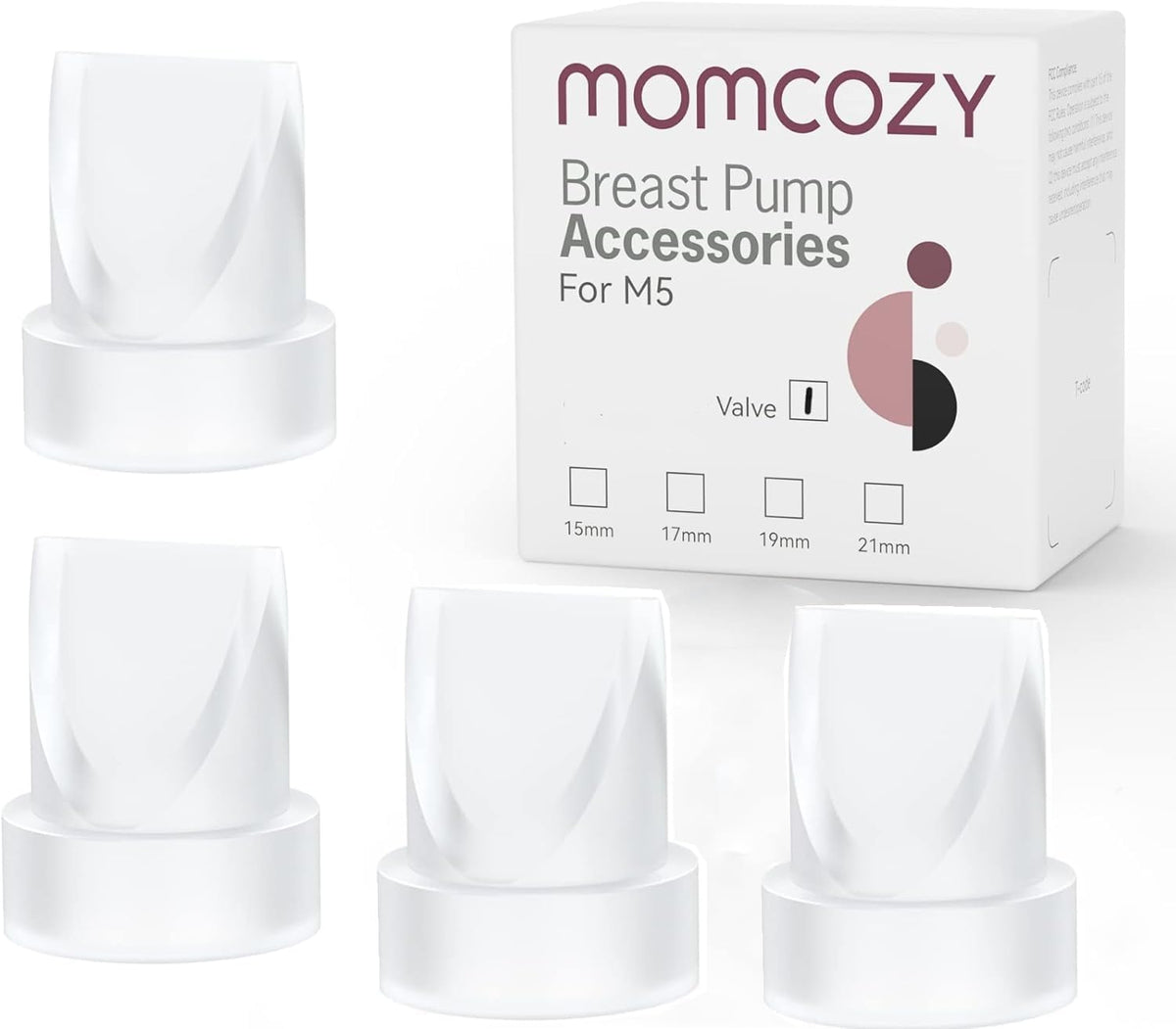 Set 4 valve Momcozy M5, piesa de schimb pentru pompa portabila