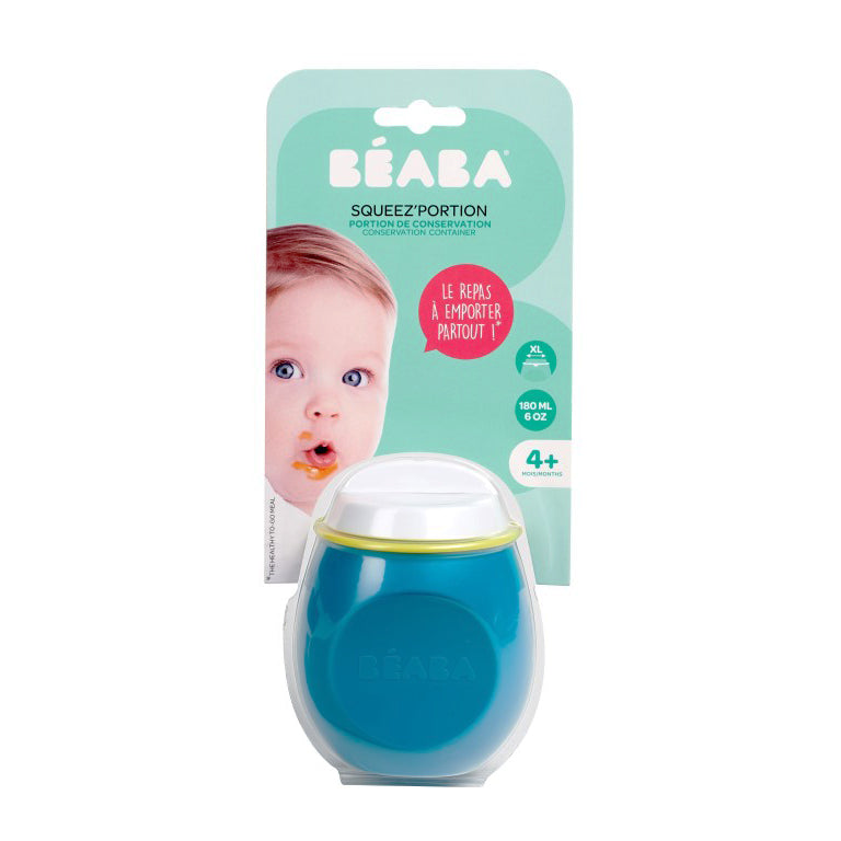 Recipient din silicon Beaba Squeez 180 ml