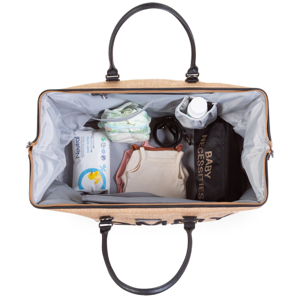 Geanta de infasat Childhome Mommy Bag Raffia