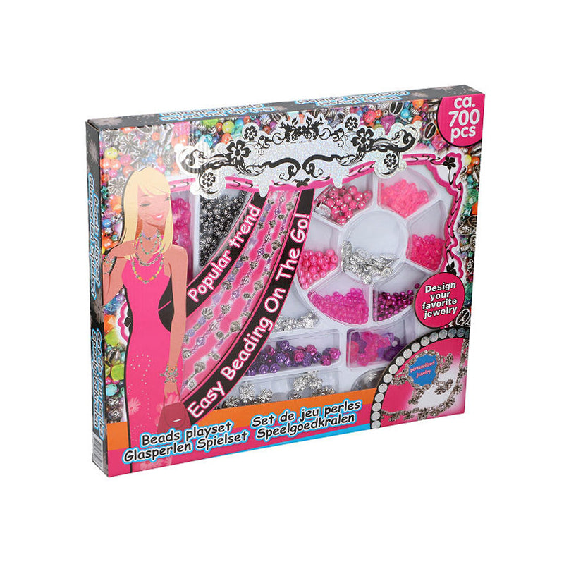 Set margele decorative Eddy Toys 700 piese pentru bijuterii