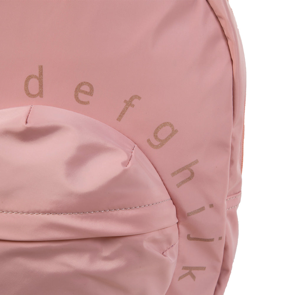 Ghiozdan Școlar Childhome ABC 29x12x38cm Roz cu Compartiment Tabletă