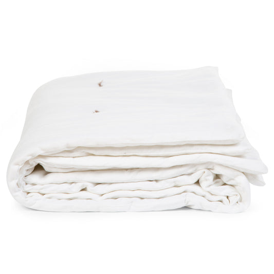 Patura matlasata Childhome 140x100 cm Jerse, Ecru