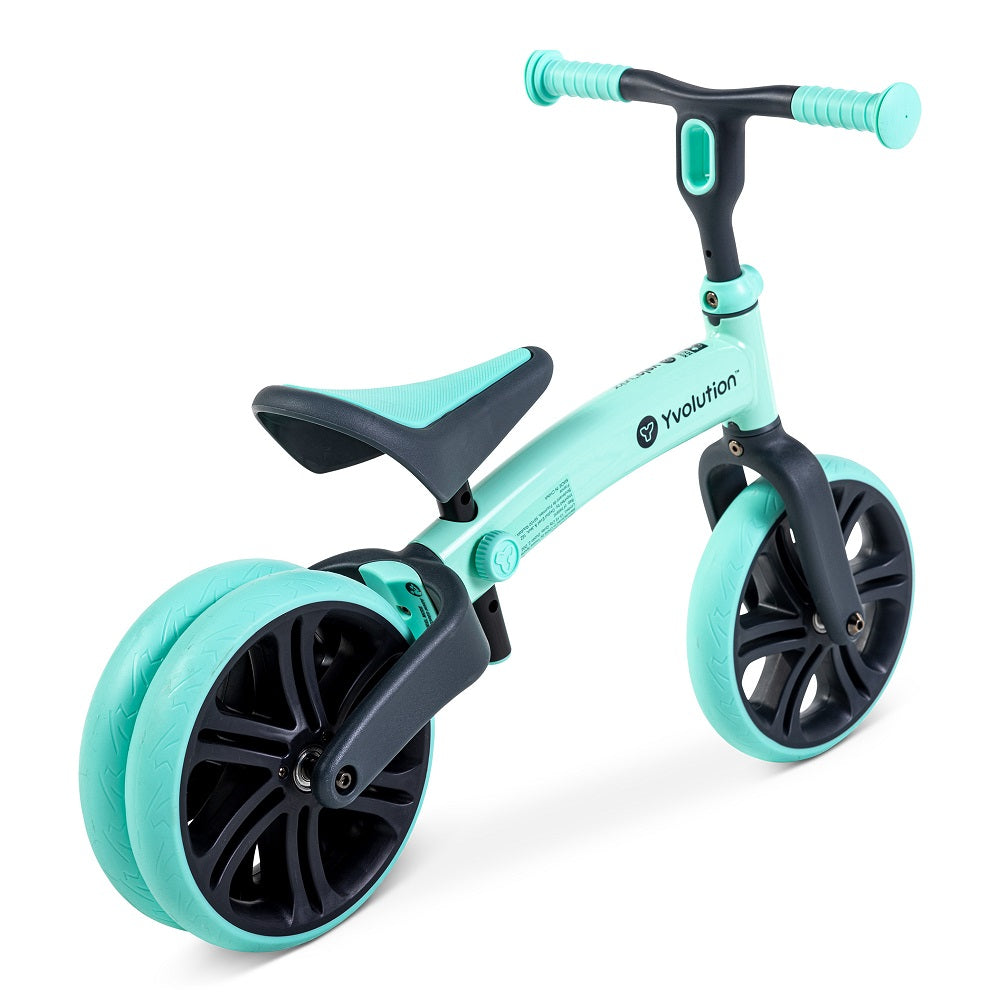 Bicicleta de echilibru Yvolution Y Velo Junior 18 luni-3 ani cu roti duble