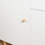 Comoda Childhome Wonder White 137x75x93 cm cu masa de infasat