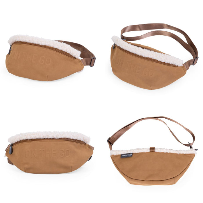Geanta Childhome Banana On The Go aspect piele intoarsa Bej