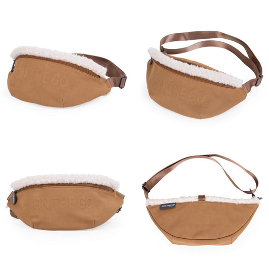 Geanta Childhome Banana On The Go aspect piele intoarsa Bej