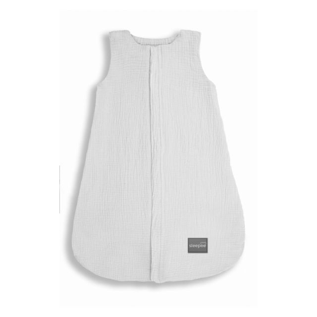 Sac de Dormit Reversibil Muselina Bumbac 1 TOG 0-4 Luni Gri Deschis Sleepee