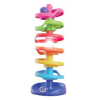 Turn cu bile Quercetti Spirala, bila luminoasa – turn multicolor cu bilă luminoasă
