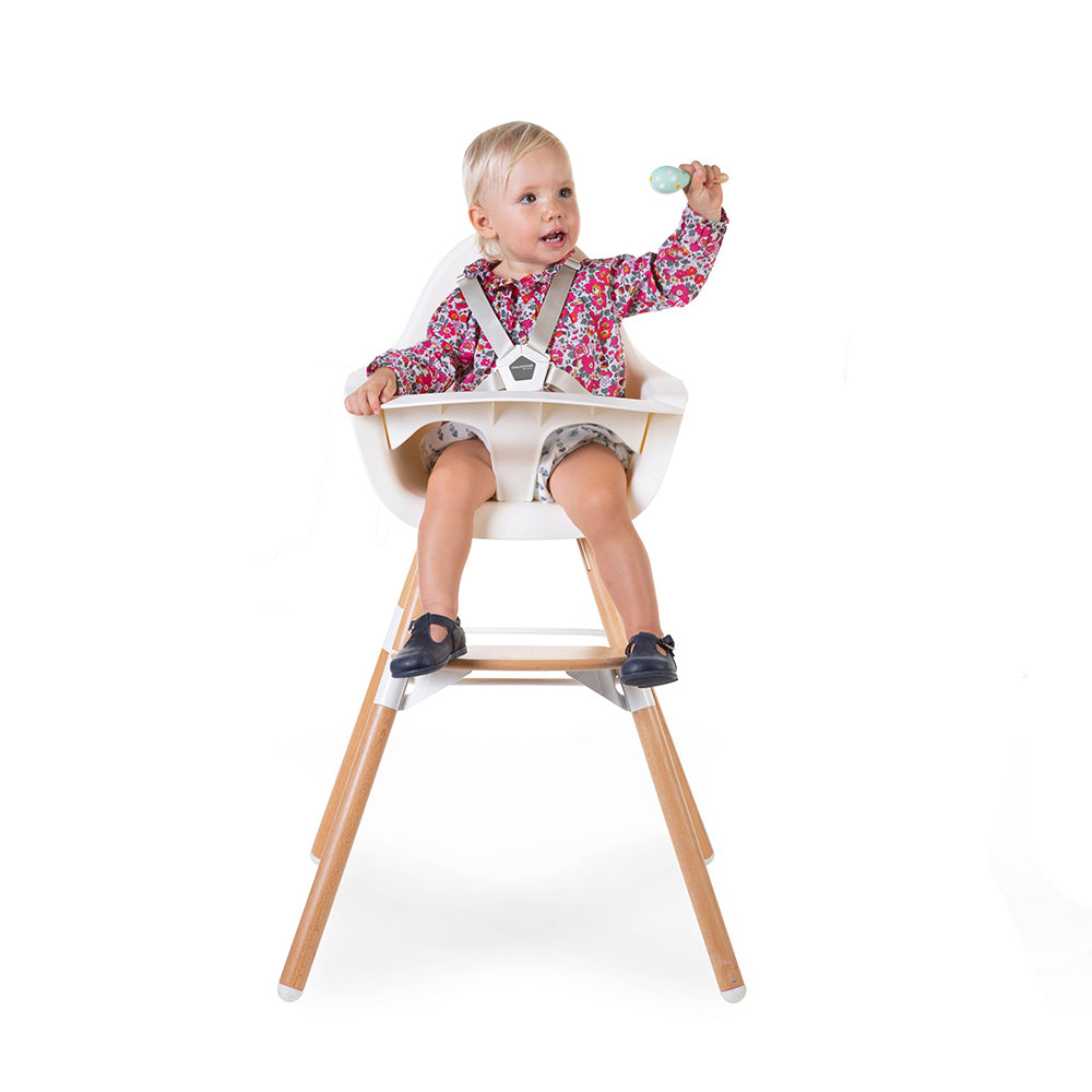 Scaun de masa reglabil in inaltime Childhome Evolu 2 Natural Alb