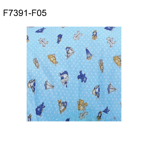 Husa bumbac perna alaptare fiziologica bleu 72 cm