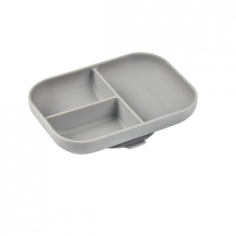 Set Masa Silicon Beaba Essentials Grey Sage Green 4 Piese