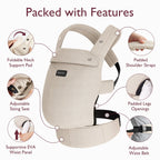 Marsupiu ergonomic Momcozy 3 in 1