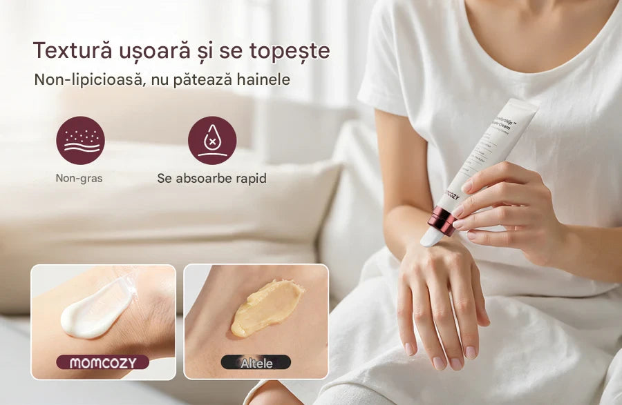 Crema mameloane Momcozy ComfortNip cu aplicator ceramic