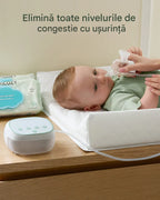 Aspirator Nazal Electric Momcozy BreezyClear Pro 2 in 1 Spray Salin si Aspiratie 75 kPa
