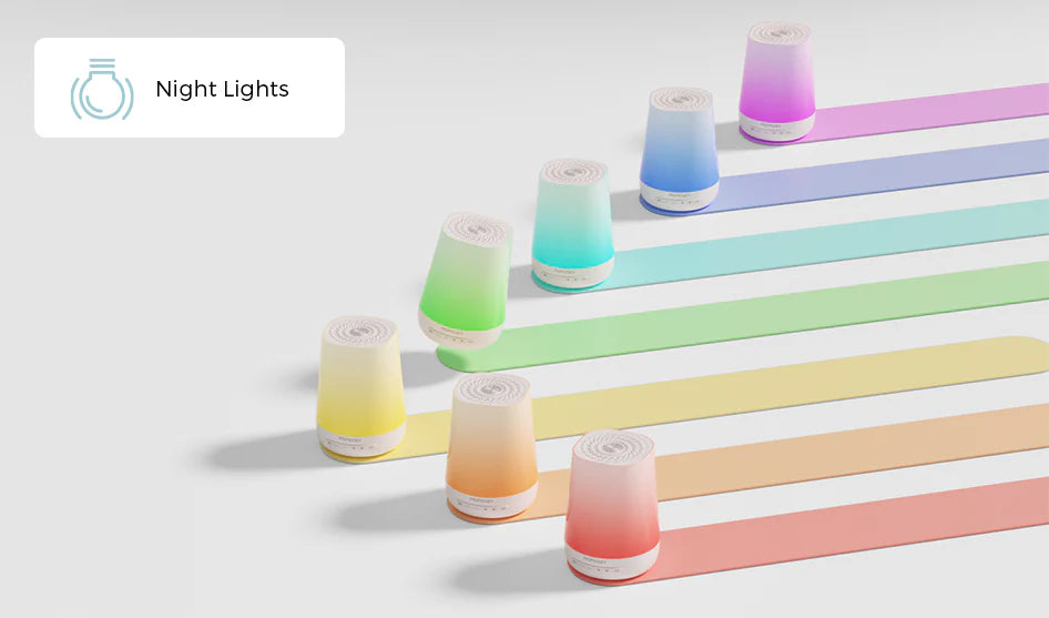 Lampa de veghe si aparat white noise Momcozy SMART 2 in 1