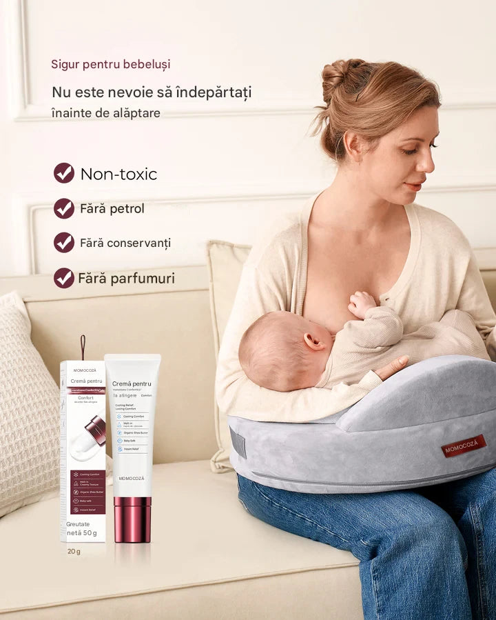 Crema Mameloane ComfortNip Momcozy cu Aplicator Ceramic Racoritor