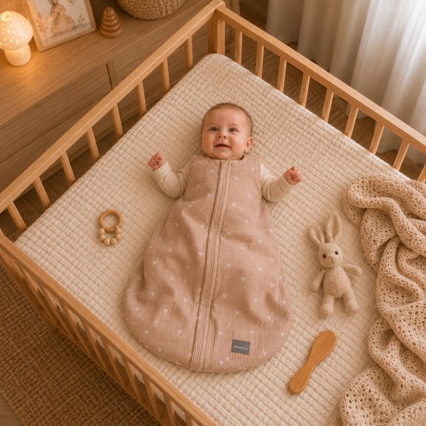 Sac de dormit Muselina/Bumbac cu 2 fete 1 TOG - Sleepee