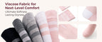 Set de 2 Perechi Sosete Compresie cu Gamba lata - Momcozy Roz si Gri XL