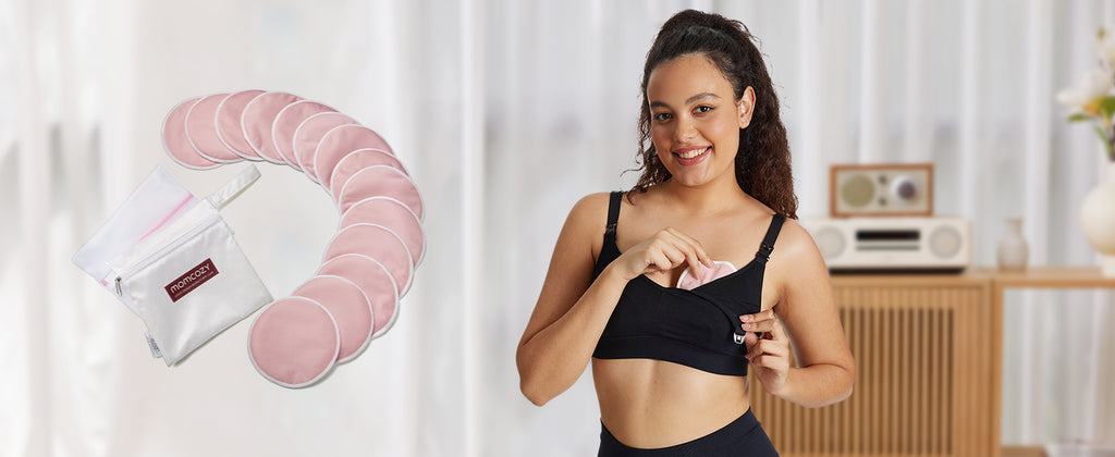 Tampoane alaptare reutilizabile Momcozy, 14 buc