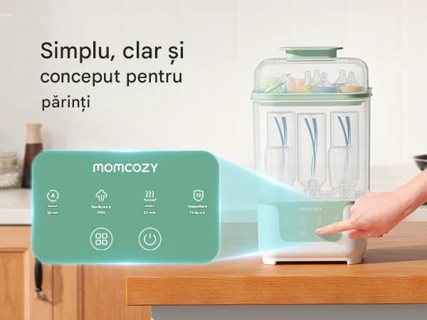 Aparat Sterilizator și Uscător de biberoane compact 4 în 1 - MOMCOZY