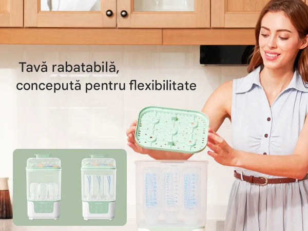 Aparat Sterilizator și Uscător de biberoane compact 4 în 1 - MOMCOZY