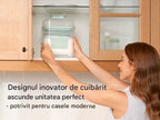 Momcozy BS04 vedere frontala aparat alb verde biberoane nou nascuti
