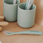 Set 4 lingurite silicon +4 luni Beaba Sage Green