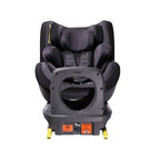 Scaun auto Avova Sperber-Fix i-Size Grey Black – vedere din spate cu bară de protecție